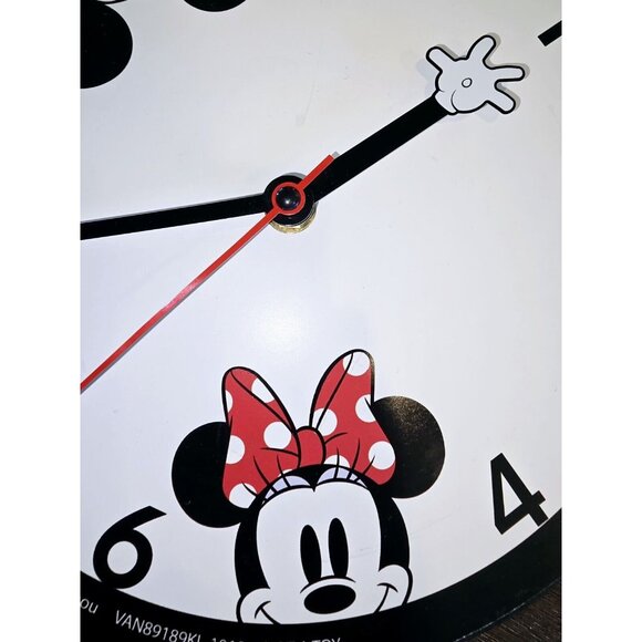 Vandor Disney Mickey & Minnie Mouse Shaped Deco Wall Clock - Picture 3 of 4